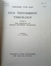 OLD TESTAMENT THEOLOGY. VOLUME 2